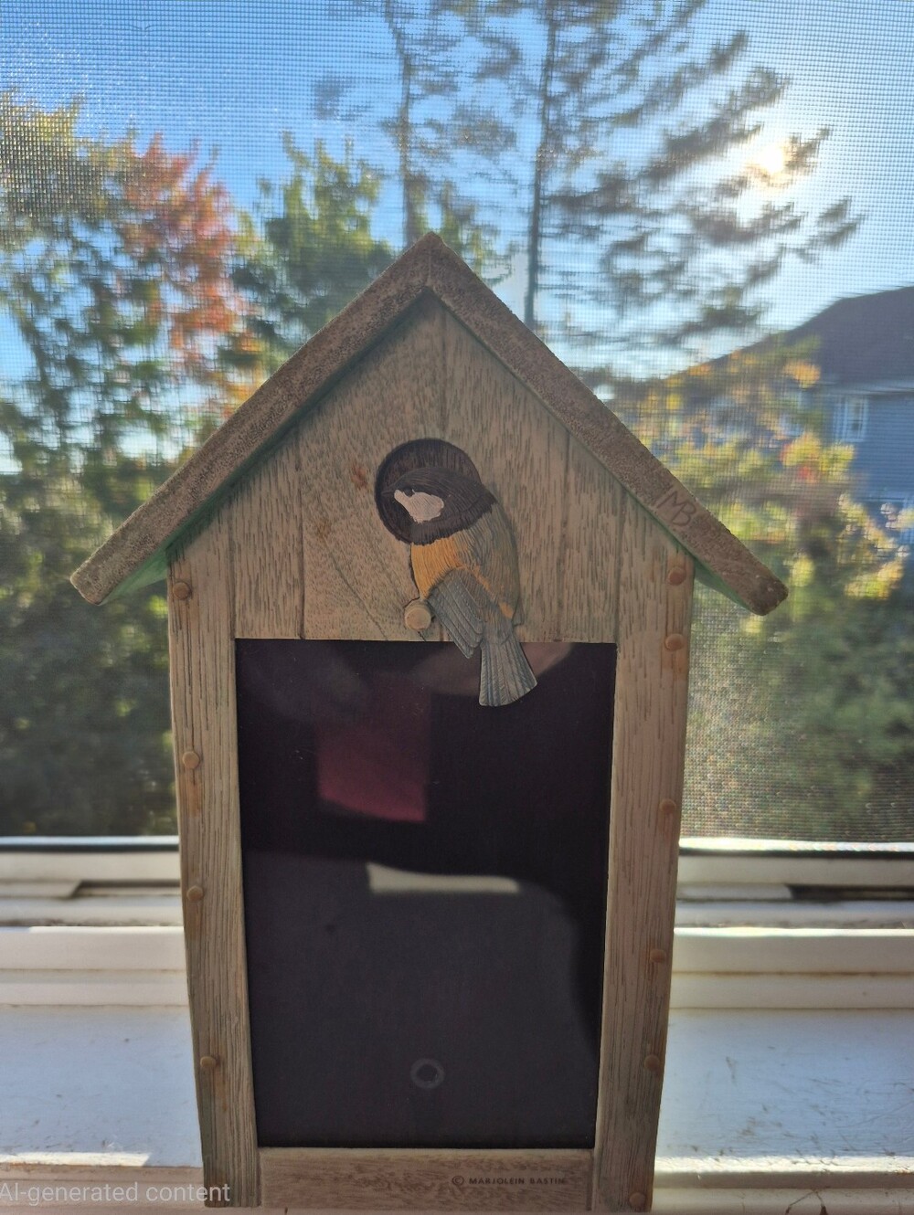 Vintage Marjolein Bastin 3D Birdhouse Hallmark Natures Sketchbook Photo Frame
